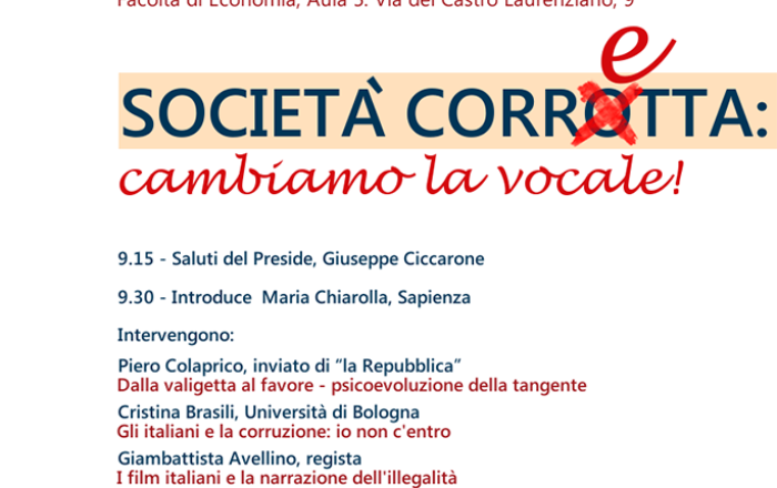 Locandina società corrotta
